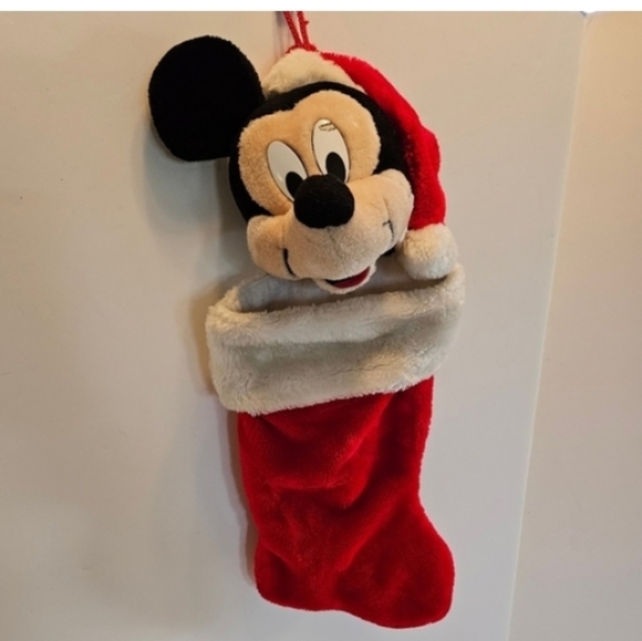 Disney Mickey Mouse Christmas Stocking Red Holiday Decor - Picture 2 of 2
